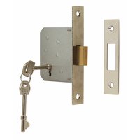 Non-Branded ERA 3 Lever Deadlock Chrome Effect 2.5andquot;