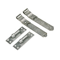 Gate Hinge Packs Spelter Galvanised 40x380x150mm