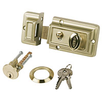 Non-Branded Traditional Night Latch Brass 60mm Backset