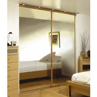 Wardrobe set oak frame mirror panel 2286 x 1520mm