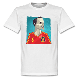 Playmaker Iniesta Statue T-Shirt