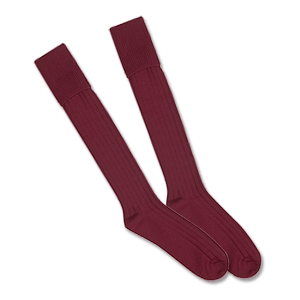 Precision Plain Football Socks - Maroon