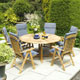 nova Richmond 150cm FSC Table and 6 Chairs Set