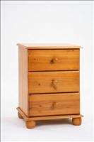 Three Drawer Bedside