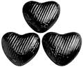 100 Black, foil wrapped, milk chocolate hearts