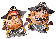 20 Chocolate Pirates