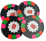 Dark Chocolate and Mint Poker Chips