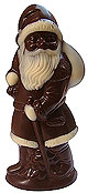 Small Dark Chocolate Santa