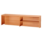 Curve Reception Desk Hutch for 1600mm Desk