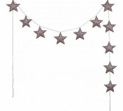 Mini stars garland - dusky pink Old rose `One size