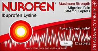 Nurofen, 2041[^]10067621 Maximum Strength Migraine Pain 684mg