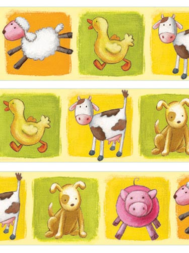 The Farm 4 Wallpaper Border Self Adhesive