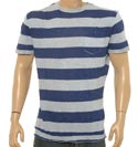 Sky and Petrol Stripe T-Shirt