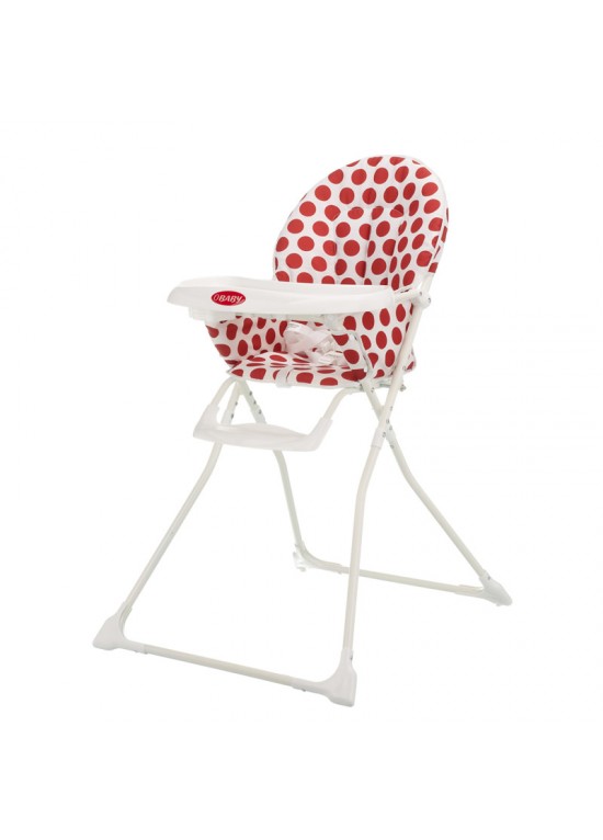 O Baby OBaby Munchy Highchair-Dotty Red