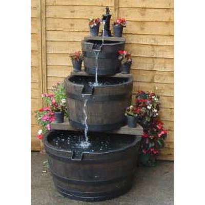 Deveron Oak Barrel Water Feature