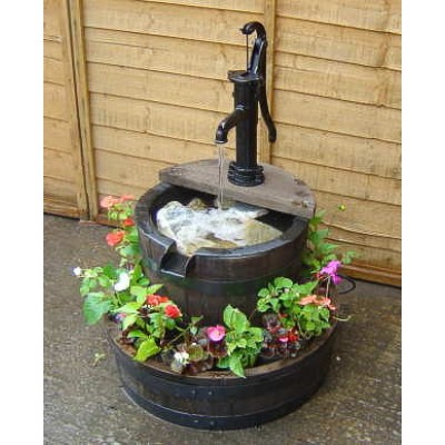 Dullan Oak Barrel Water Feature (Large)