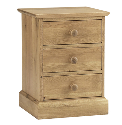 BEDSIDE CABINET 3 DWR CORNDELL COUNTRY OAK