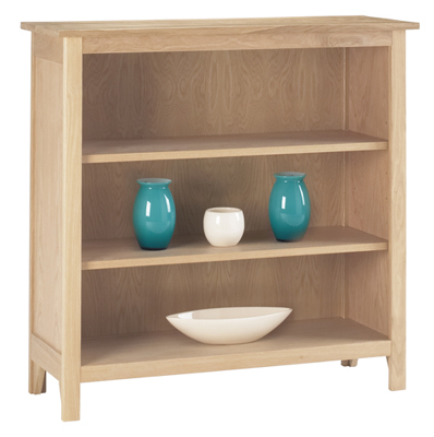 oak Bookcase 37in x 38.5in Low Corndell Nimbus