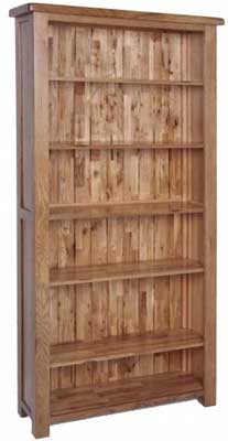 oak BOOKCASE 6FT DEVON RUSTIC