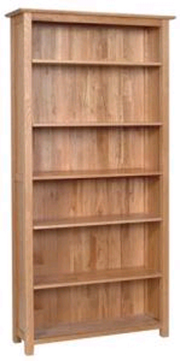 oak BOOKCASE 6FT NEW OAK DEVONSHIRE