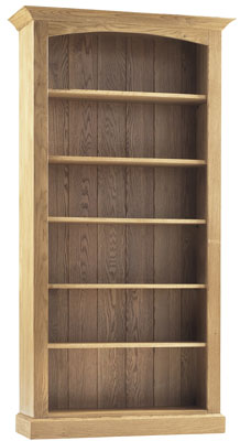 oak BOOKCASE LARGE 78.5IN x 40.5IN COUNTRY OAK