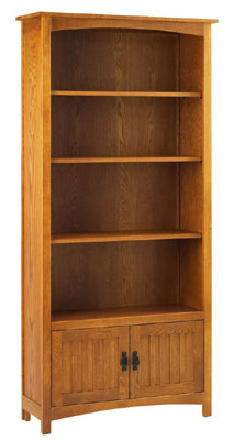 oak BOOKCASE LARGE 79IN x 38IN x 13.5IN CORNDELL