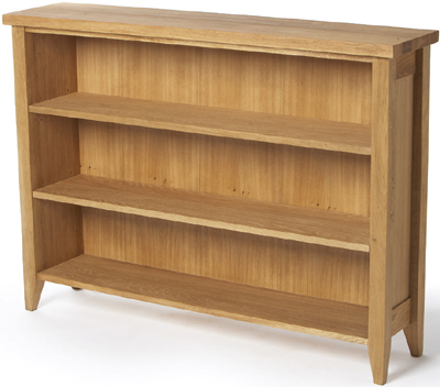 oak BOOKCASE LOW WEALDEN