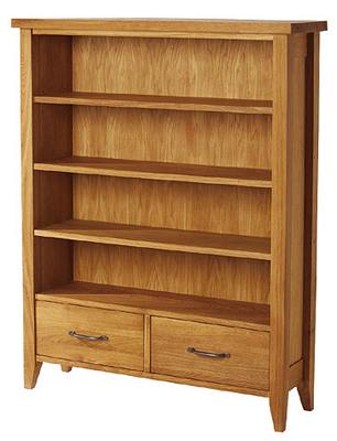 oak BOOKCASE MEDIUM 47.25IN x 37.5IN WITH 2