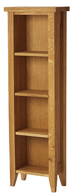 oak BOOKCASE NARROW MEDIUM 48.5IN x 15.25IN