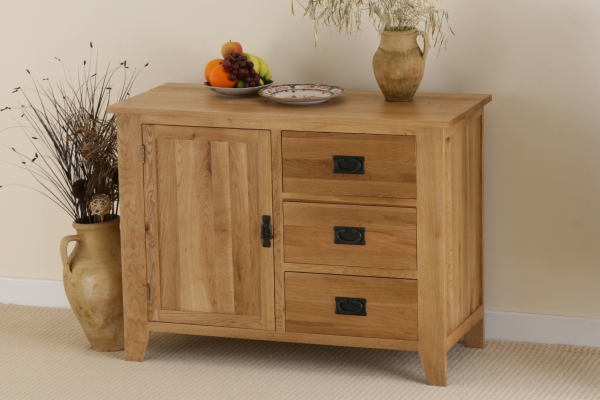 Eden Solid Oak Storage Cabinet