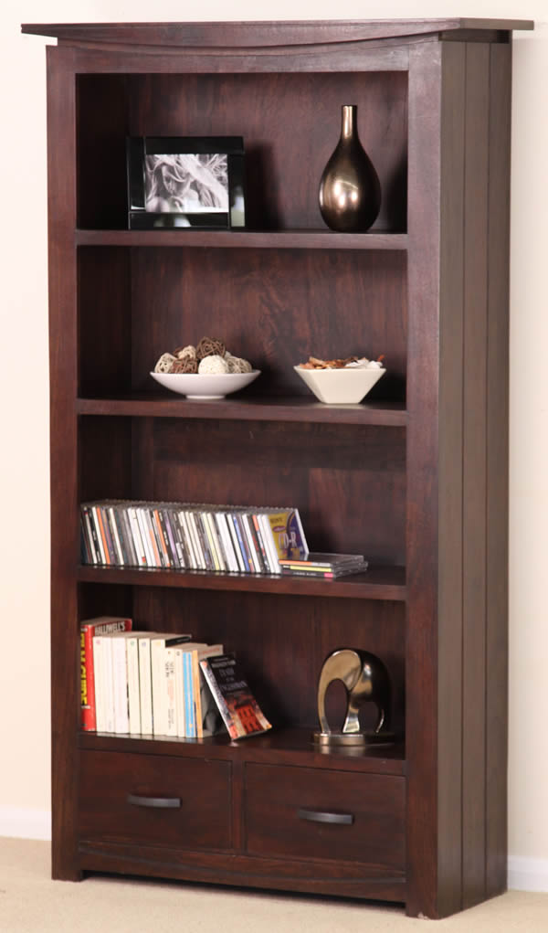 Tokyo Solid Dark Mango Bookcase