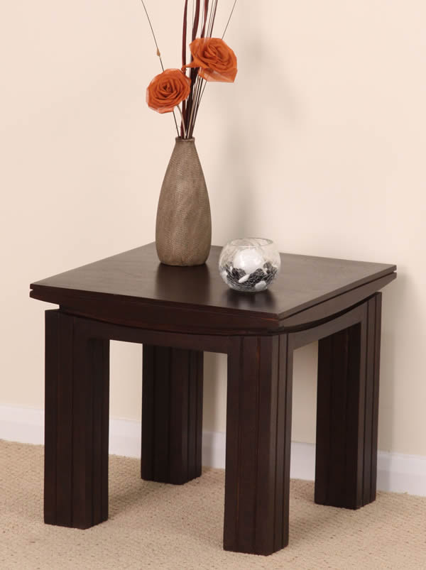 Tokyo Solid Dark Mango Side Table