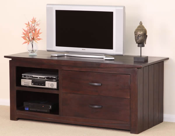 Tokyo Solid Dark Mango Widescreen TV / DVD Cabinet