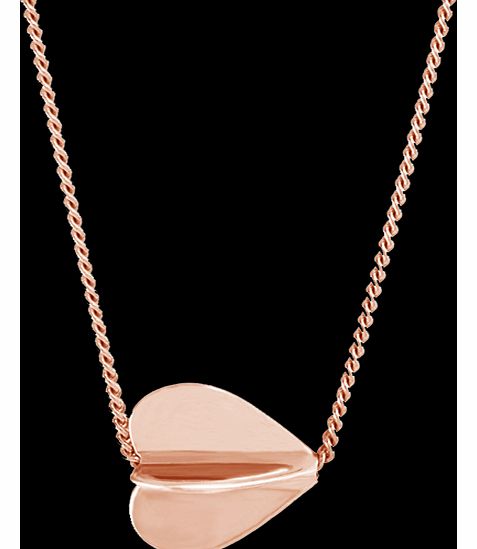 My Heart Spins Rose Gold Vermeil Pendant