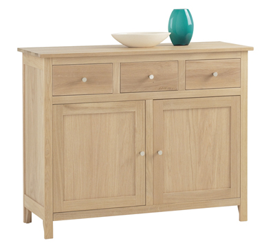 oak Sideboard 2 Door 3 Drawer Corndell Nimbus