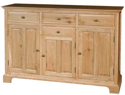 oak SIDEBOARD 3 DR 4 DWR YORKE