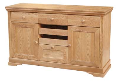 oak Sideboard Triple Toulouse