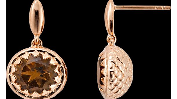 Star of Nature Earrings, Rose Gold Vermeil