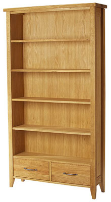 OAK TALL BOOKCASE WEALDEN