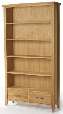 OAK TALL BOOKCASE WEALDON