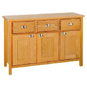 Oakland 3 Drawer 3 Door Sideboard, Oak