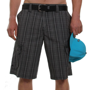 Ambush Cargo shorts - Black Plaid