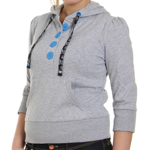 Oakley Ladies Spray Hoody - Light Heather Grey