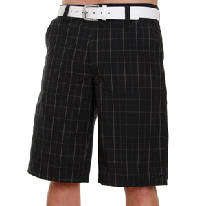 Mad Plaid Shorts - Black