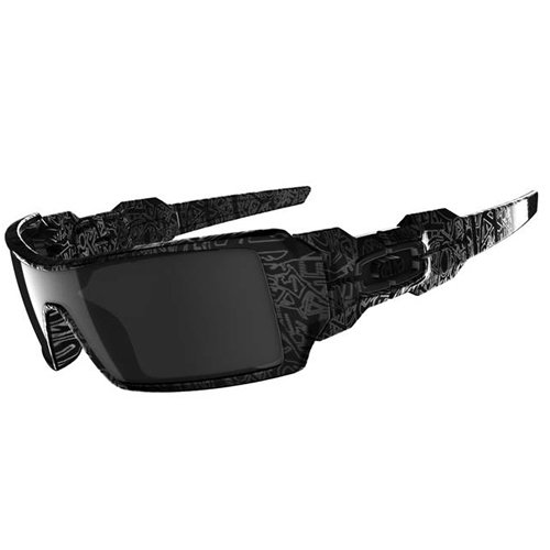 Mens Oakley Oil Rig W/silver Ghost Text