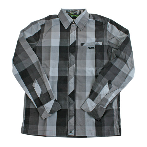 Mens O`eill Klosters Ls Shirt 823 Silver Shadow