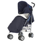 Atlas Scribbles Pushchair & Footmuff, Navy