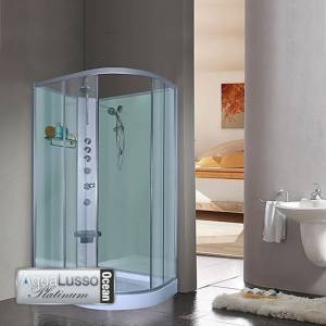 Aqualusso Crystal Shower Cabin 1200mm Left