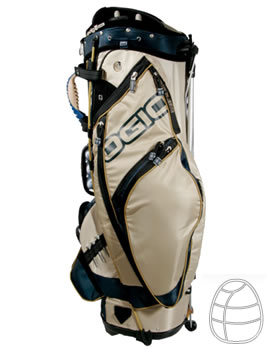 Golf Nexos Stand Bag Sand/Navy