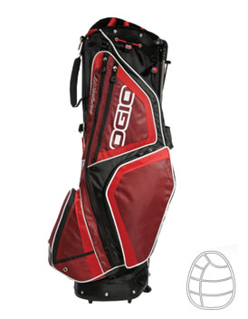 Golf Vaporlite Stand Bag Garnet/Fire